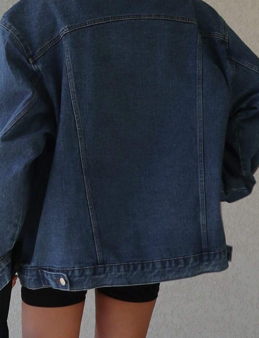 DAZY Women's Loose Fit Denim Jacket And Coat